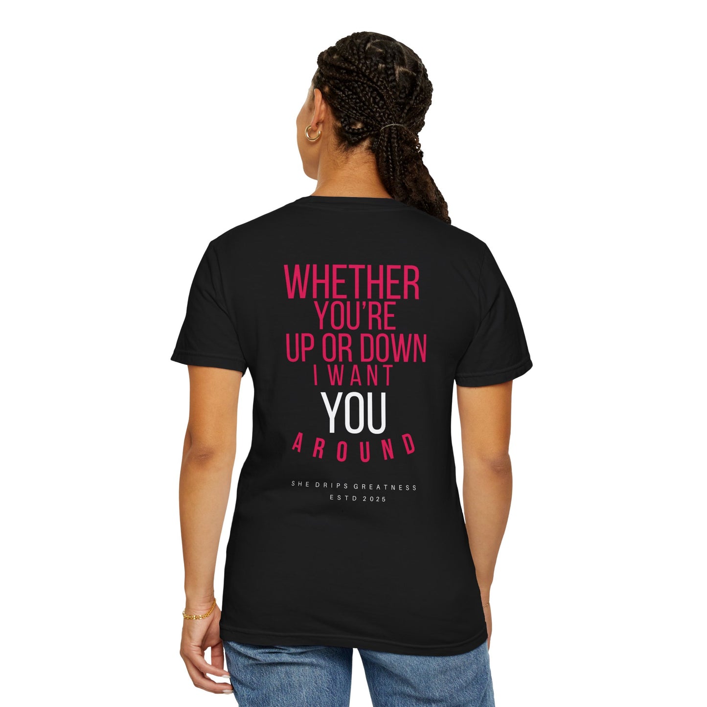 I Want You Around T-shirt (Black)