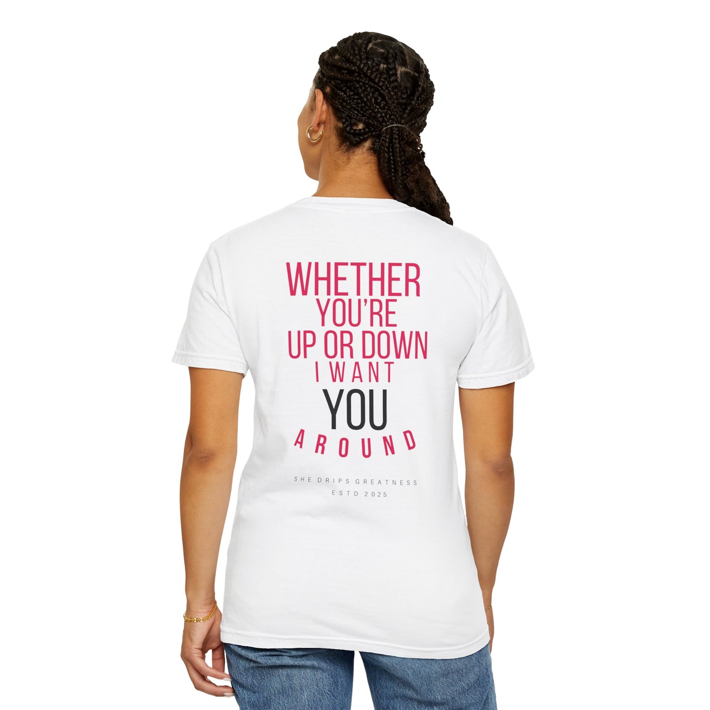 I Want You Around T-shirt (White)